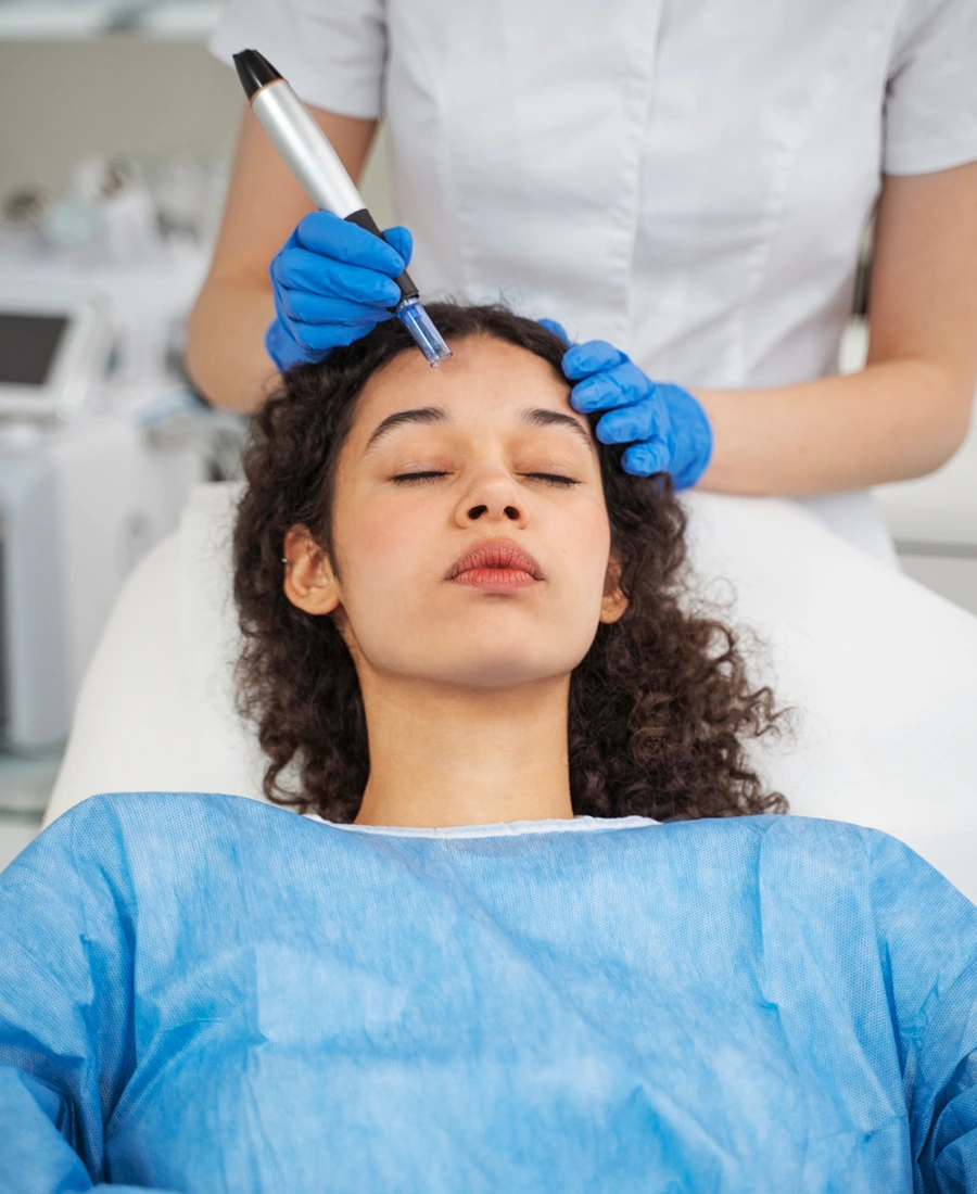 Dermaplaning facial treatment at Divine Spa Cumming GA